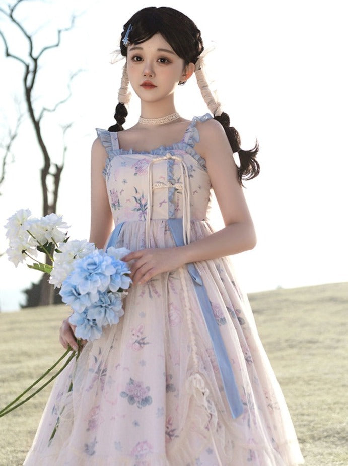 Flower Light Summer Camisole Lolita Dress