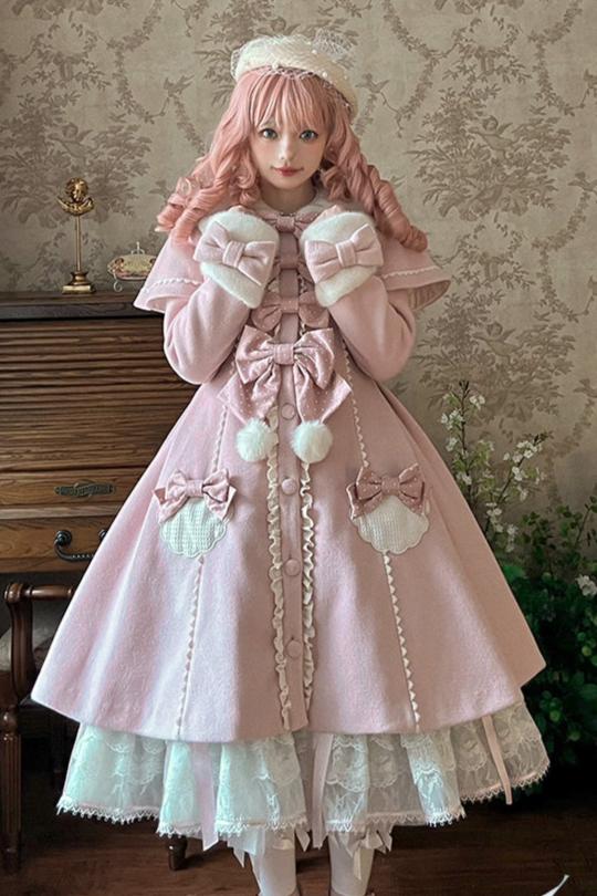 予約商品】3Colorsファートリムケープリボンロリータスイート