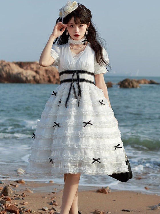 Elegant Kula Pleated Cake Lolita Dress