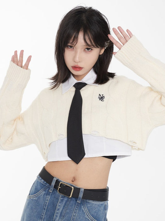 Short Twist Short Pattern Sweater