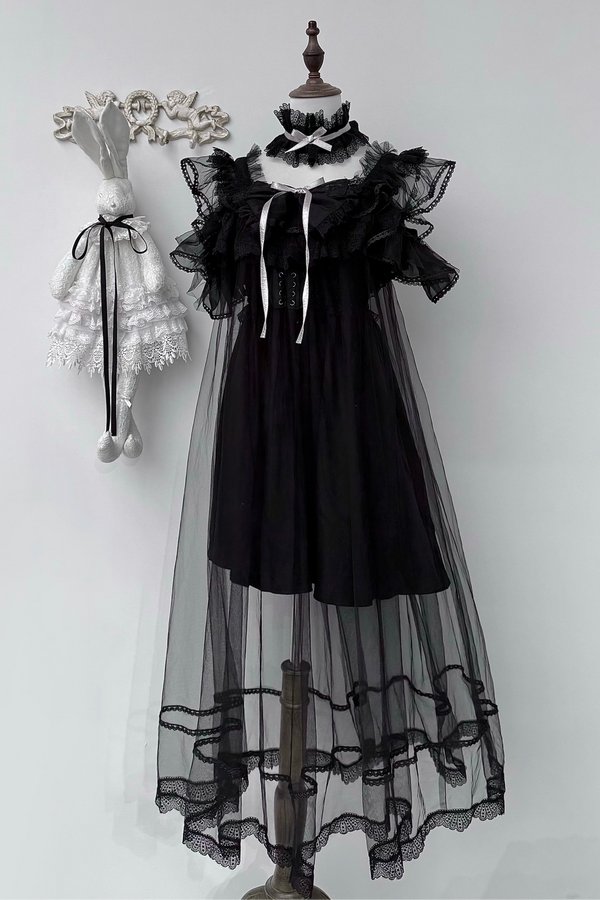 [Pre-Order] Gothic Doll Sheer Camisole + Veil