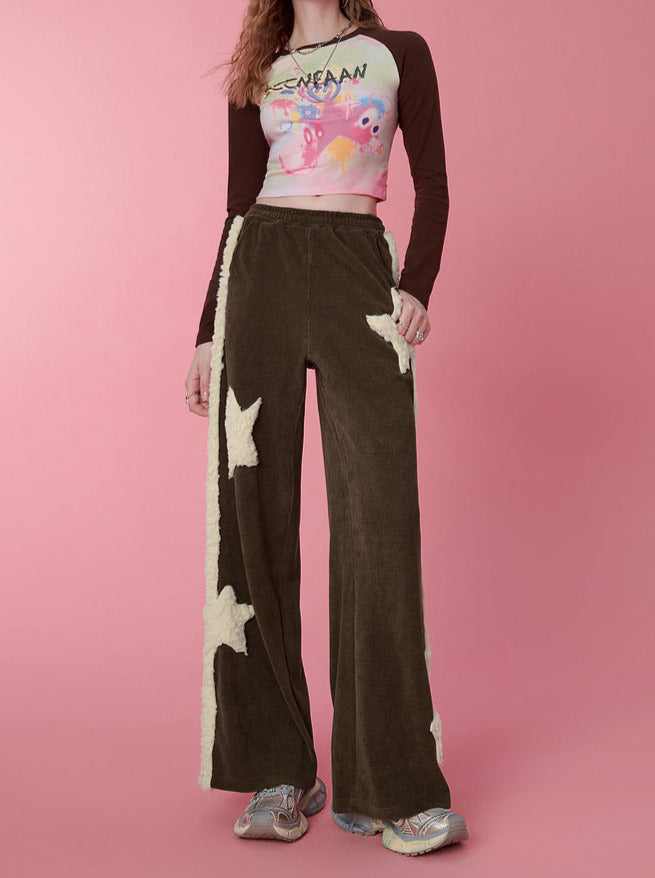 Star Casual Straight Loose Style Pants