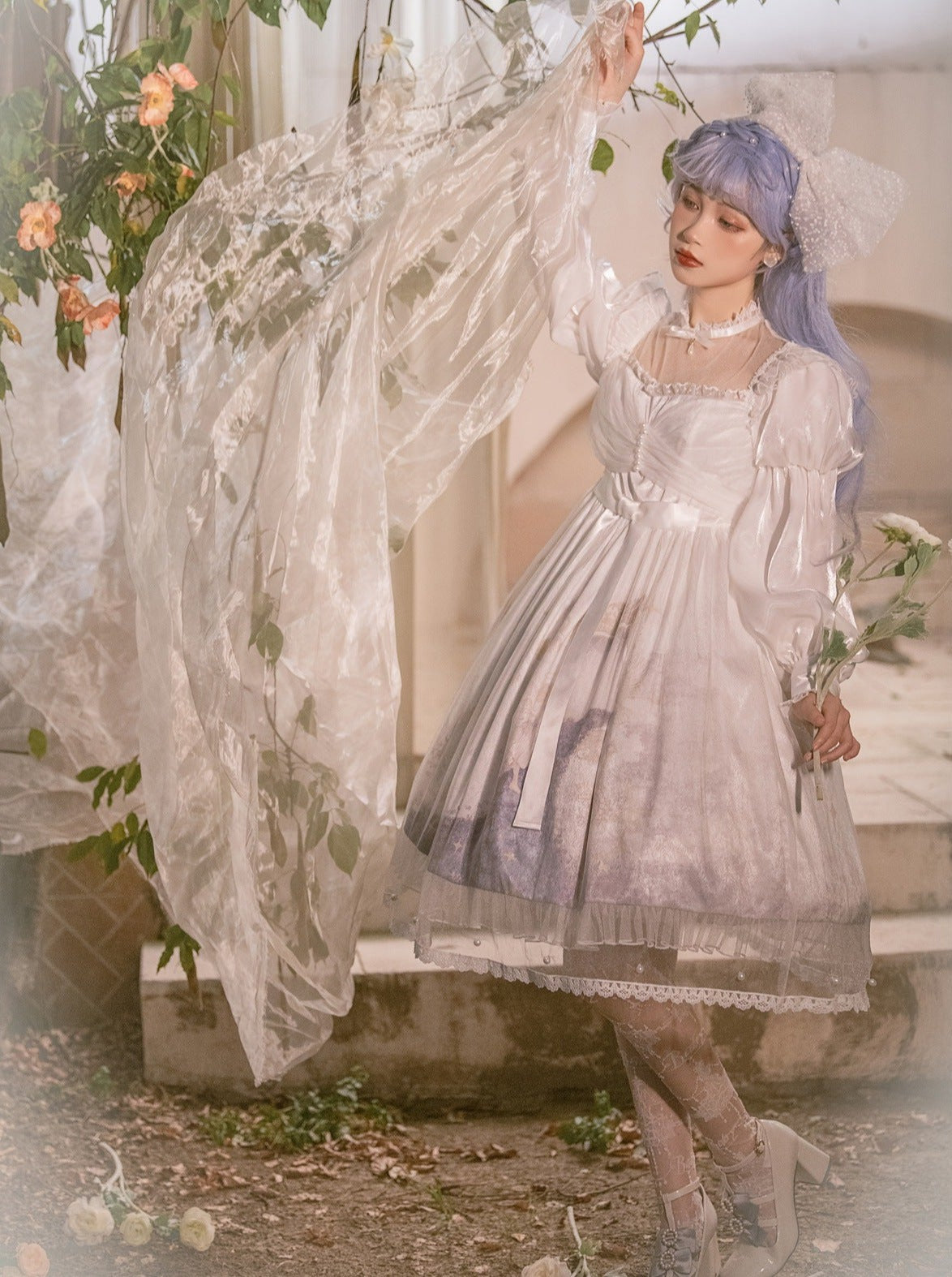 White Super Elegant Fairy Dress