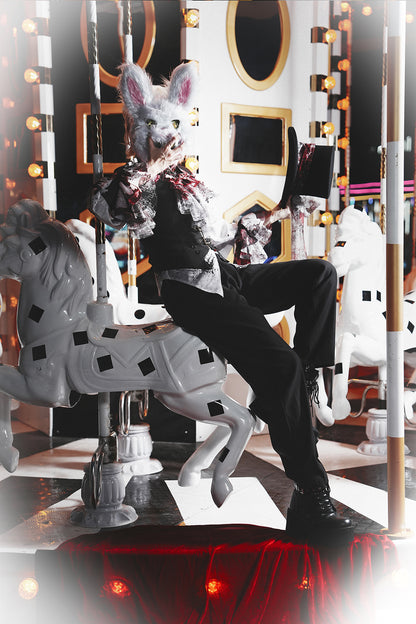 【12月10日予約締切】Bloodstainedプリントポイントテッドカラーシャツ