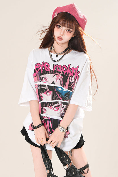 ポップロックアートルーズTシャツ