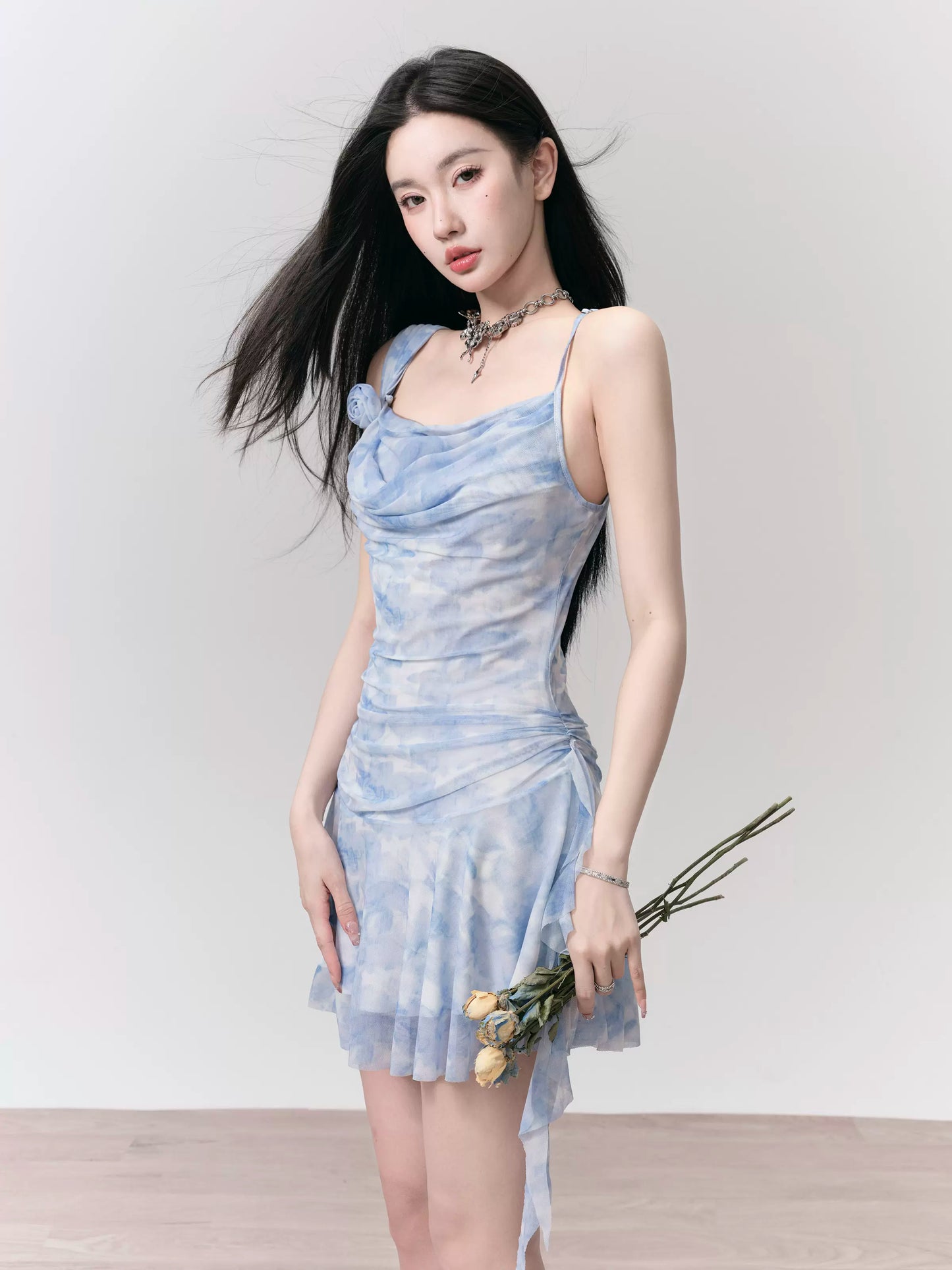 Blue Marble Summer Sweet Camisole Dress