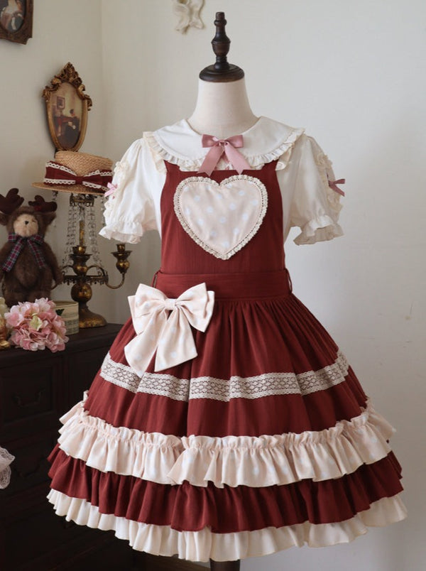 Milky Sweet Lovely Lolita Suspender Skirt
