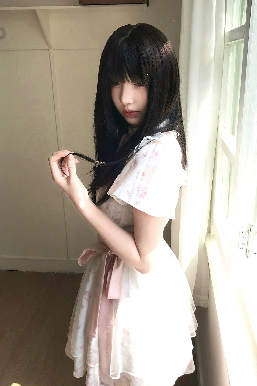 ミスティフローラルレースドレス