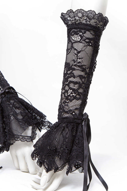 ╋Magic Sigh╋ RNG Gorgeous Lolita Cosplay Gothic Gothic Elegant Lace Hand Sleeve 1016BK