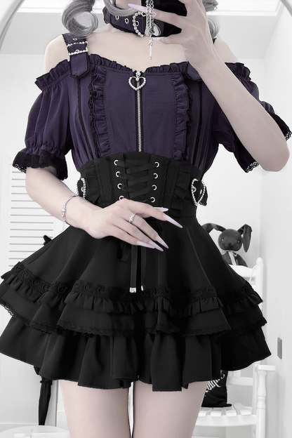 Subculture Heartbeat Top + Flared Skirt