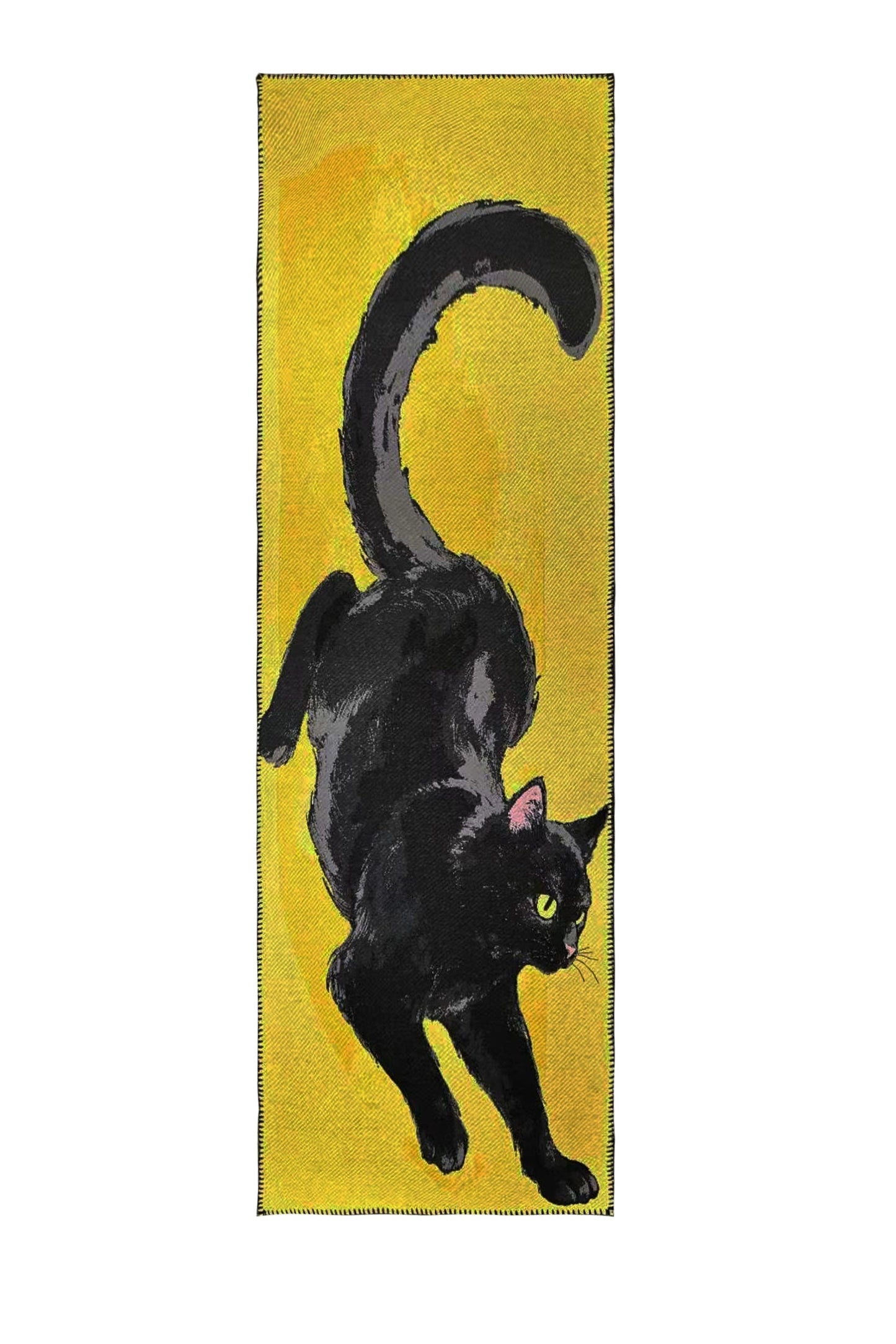 黒猫ビッグニットマフラー