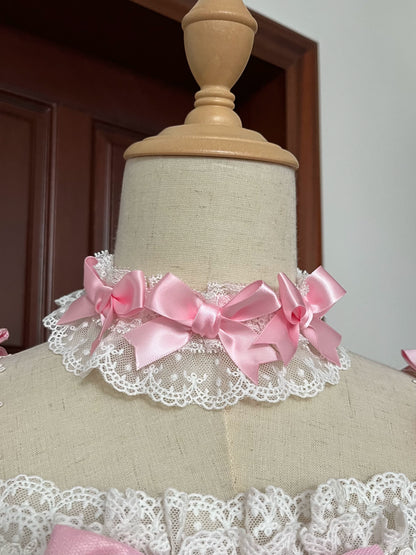 サークルクリームドールダブルパレスゴージャスドレス+ハット+チョーカー