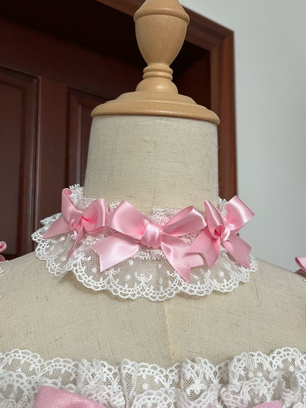 サークルクリームドールダブルパレスゴージャスドレス+ハット+チョーカー