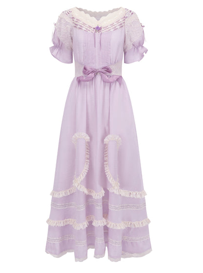 Purple Frill Princess Dress