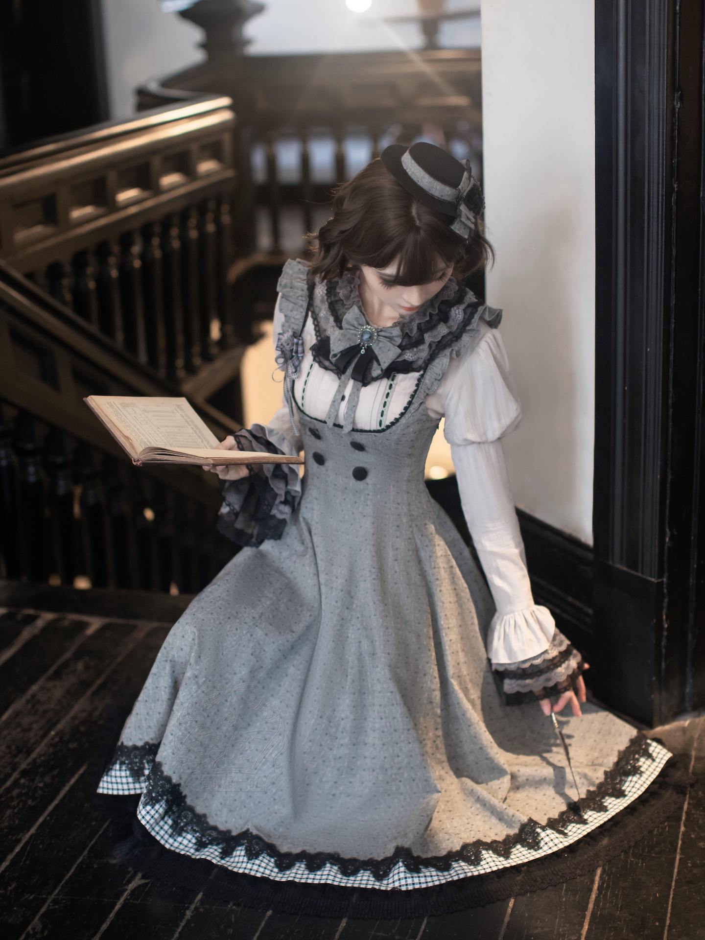 【5月19日予約締切】グレイブラッククラシックロリータシリーズミニハット＋アクセサリー