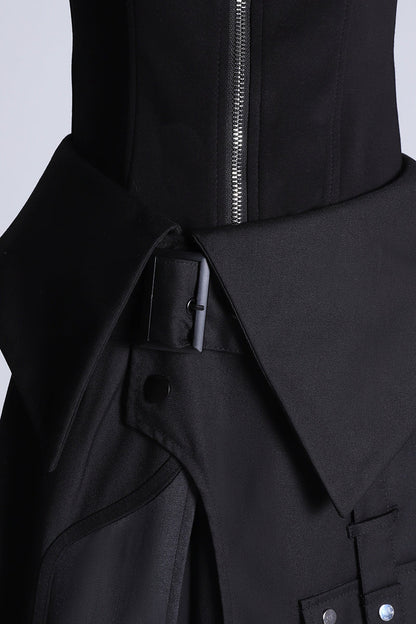 Dark mode sleeveless top + long pants + mode pants