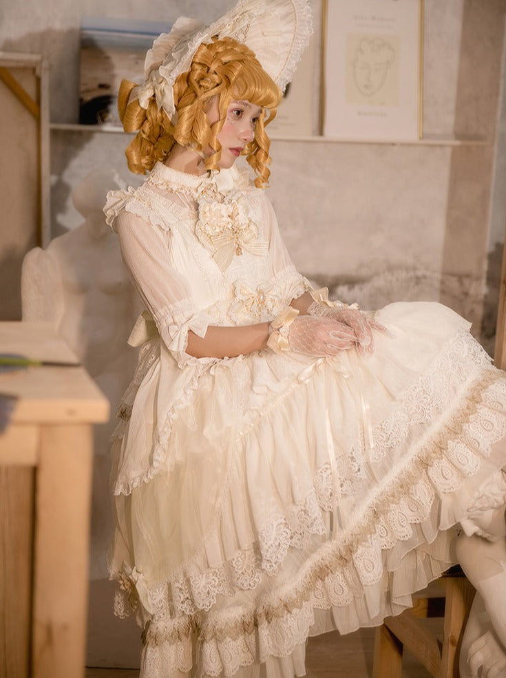 Albatross lolita Wendini Tears National Brand Original JSK Flower Wedding Gorgeous catwalk dress dress dress clear stock