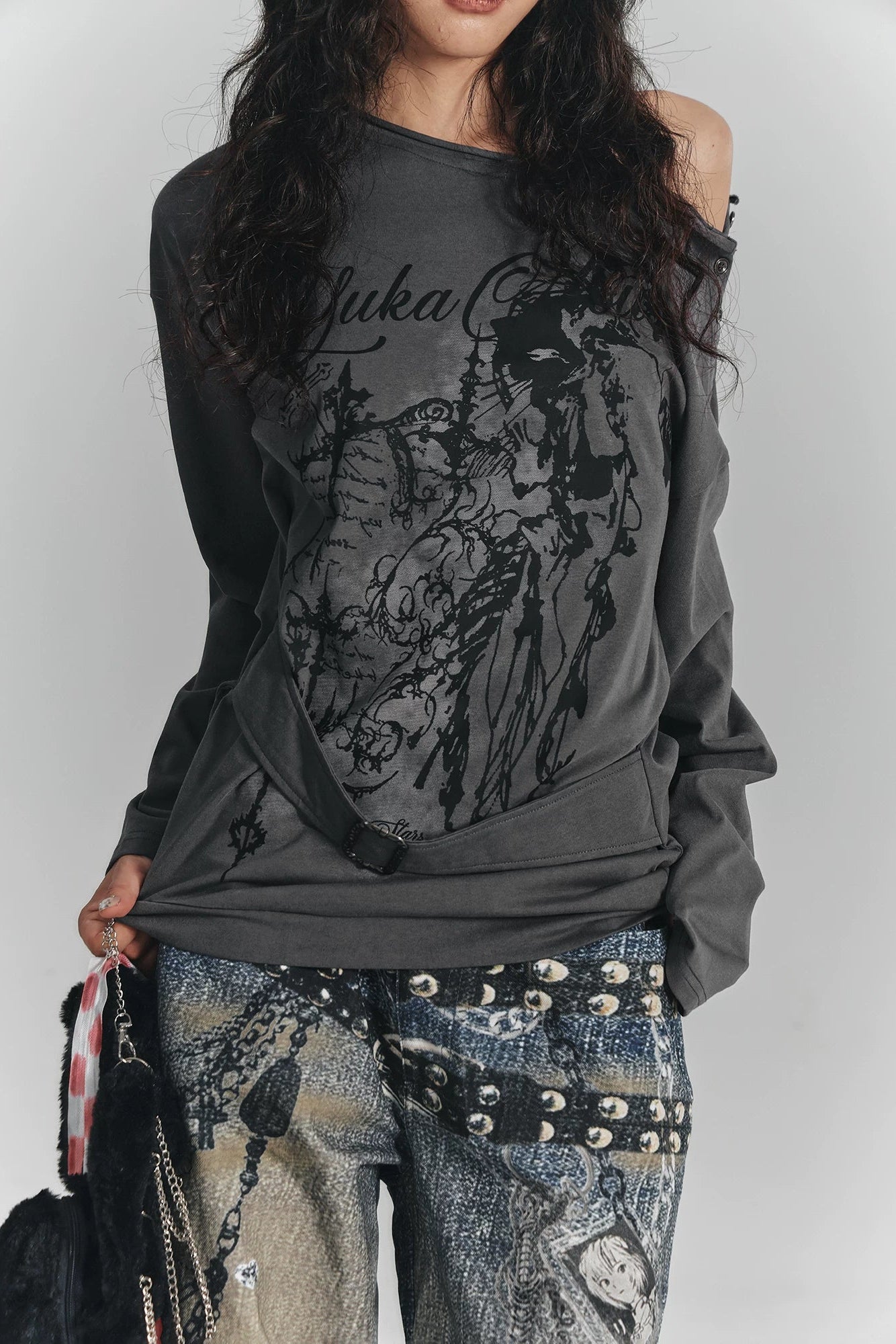 オフショルダースブカルチャートップス