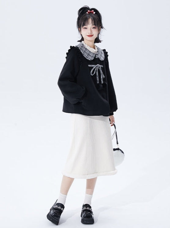 Doll Color Ribbon Coat