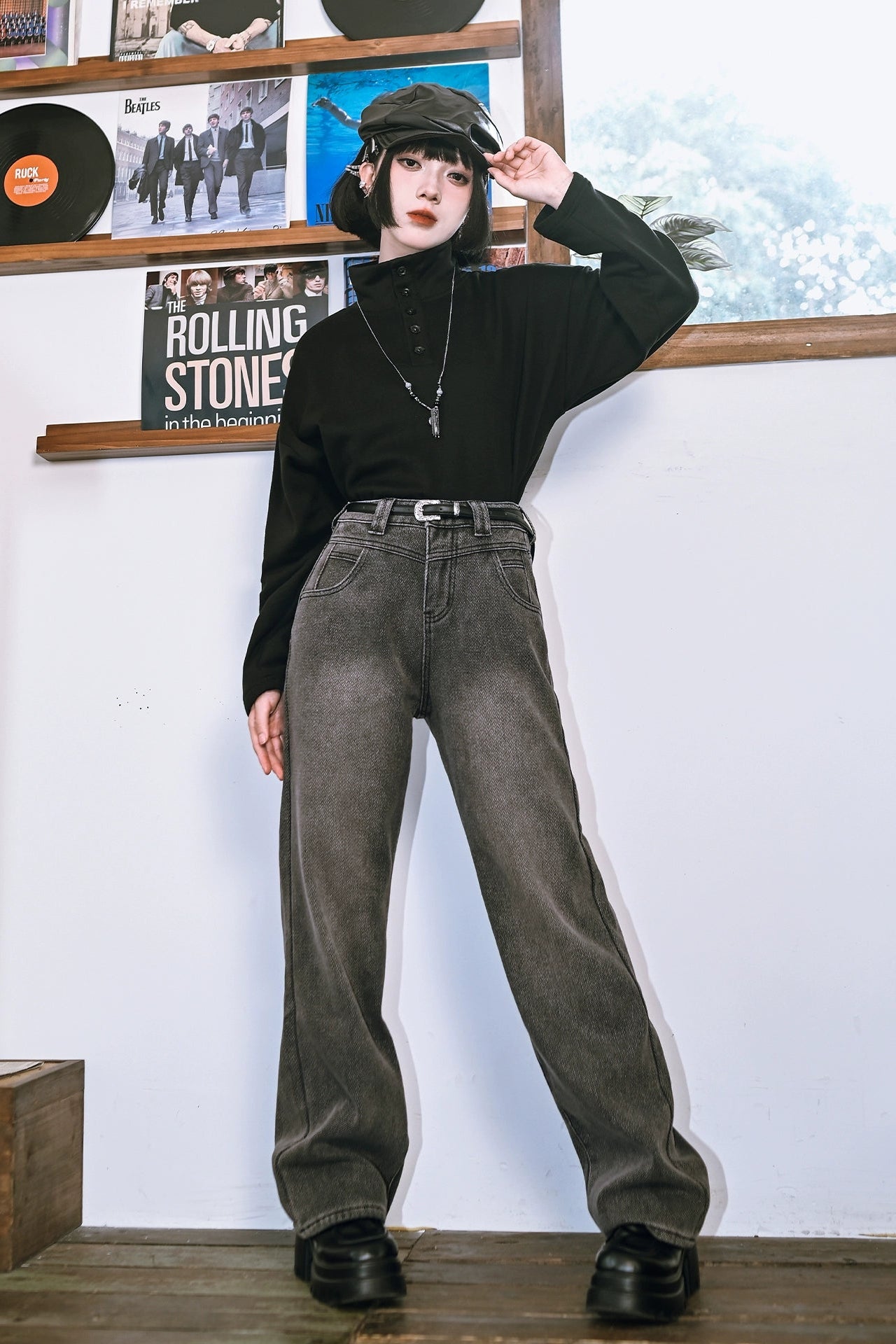 モードスターフリースライナードジーンズ