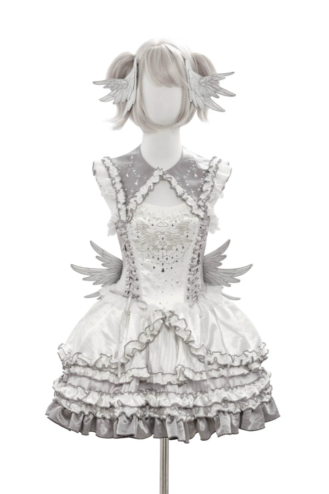 [Metallic Angel] hot diamond shawl original pattern sailor collar dream core subculture Lolita