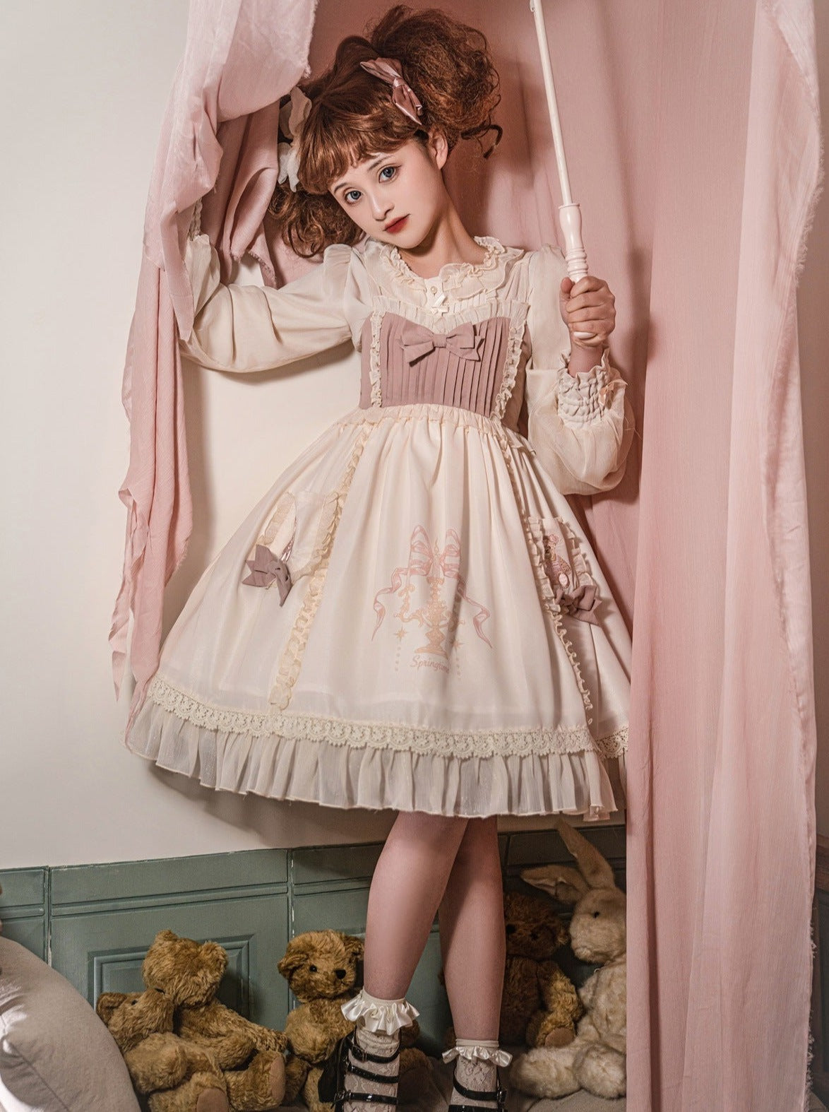 Sweet Bear Ribbon Sass Skirt