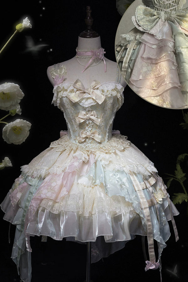 Gorgeous Butterfly Asymmetrical Lolita Dress + Accessories