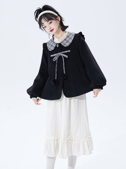 Doll Color Ribbon Coat