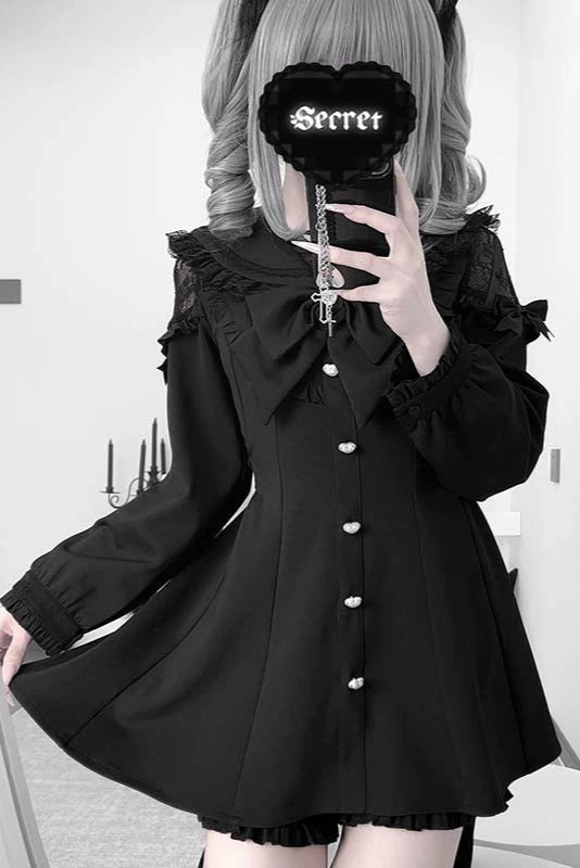 ダークナイト地雷トップス＋フリルパンツ