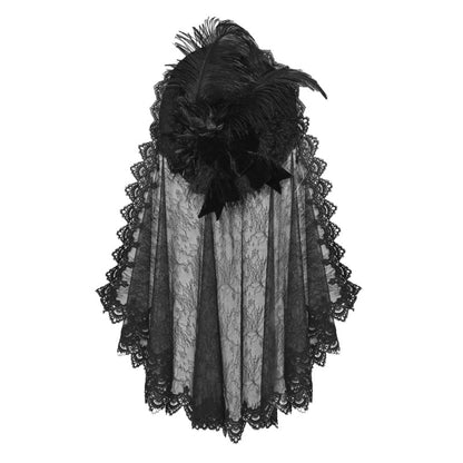 European Style Gothic Veil Silk Hat