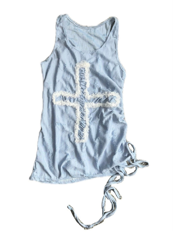 Subcar Cross Loose Lip Dodrost Tank Top