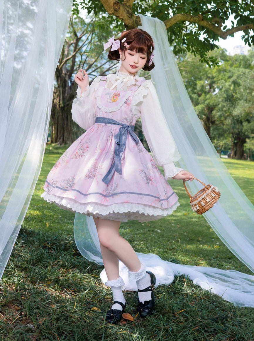 Retro Girly Flower Lolita Dress