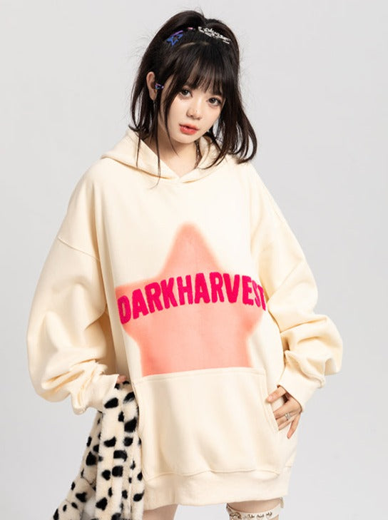 American High Street Hooded Loose Hoodie