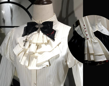 【12月3日予約締切】inverted spell contract ダークゴシックウィッチレッドドレスフルセット＋シャツ＋ベスト＋スカート