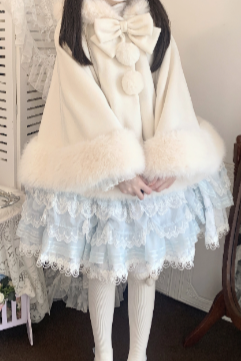 【12月18日予約締切】猫耳ファーフーディーケープコート