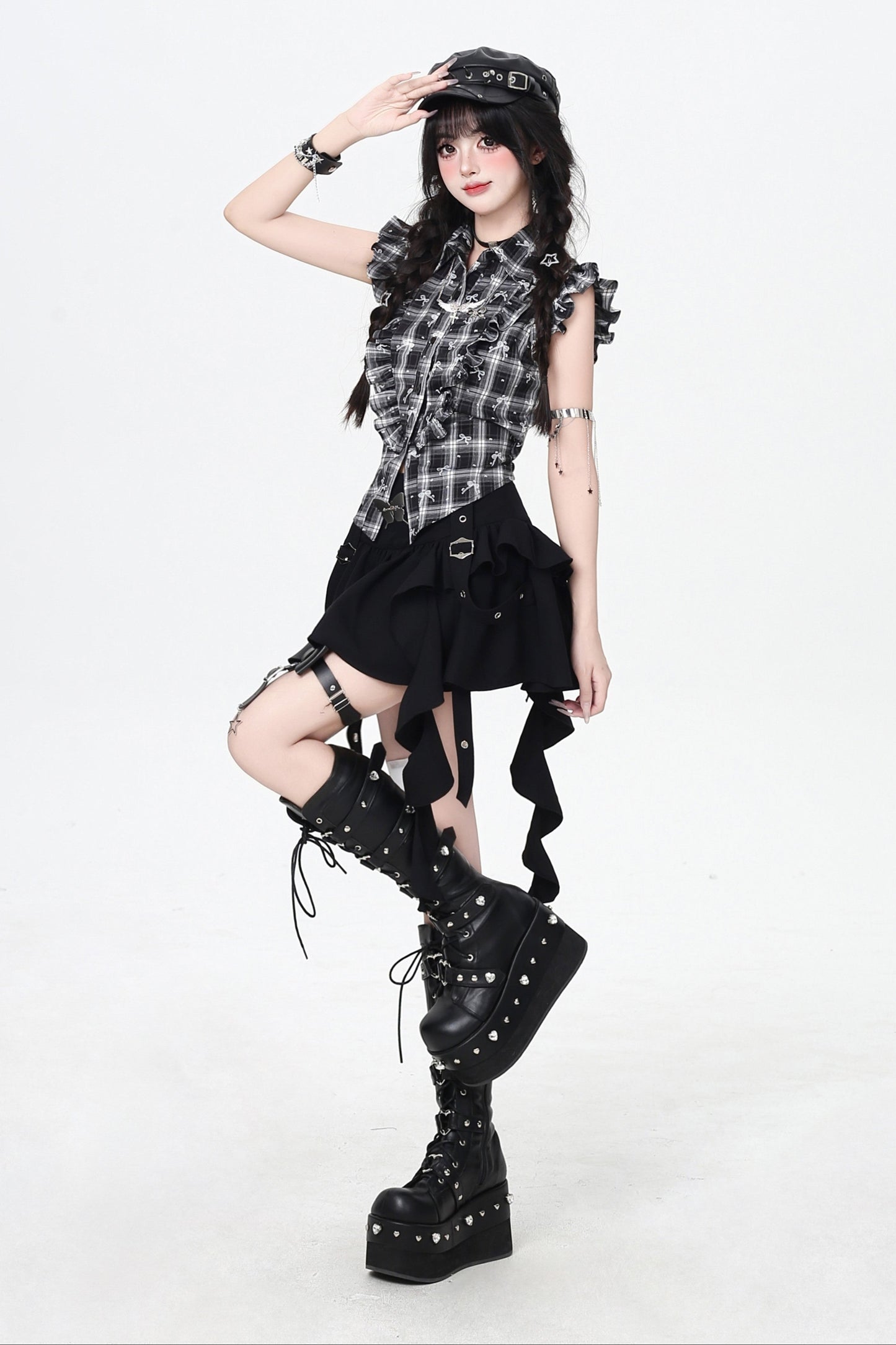 Spicy Butterfly Corset Mini Skirt