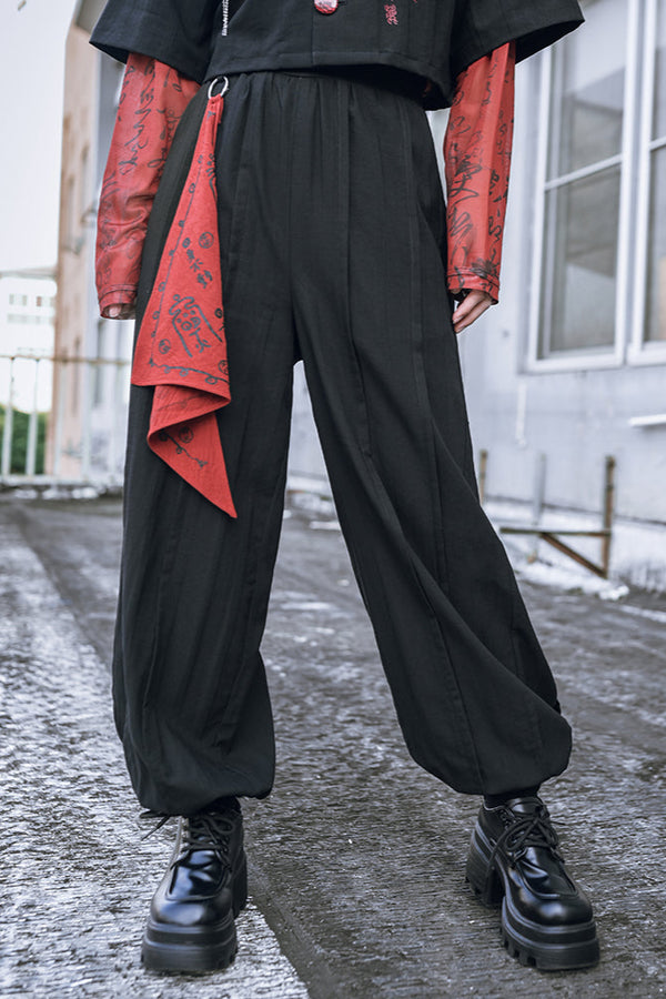 ダークチャイナランタンパンツ