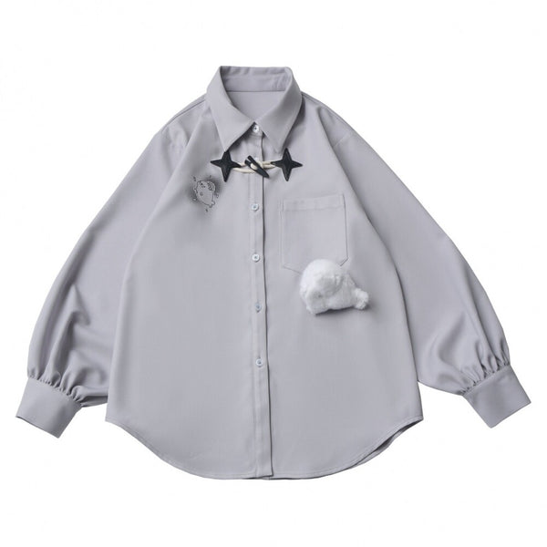 ノーティカルログフーデッドジャケット+ルーズシャツ+パンツ+キュロット+ネクタイ+レッグウォーマー