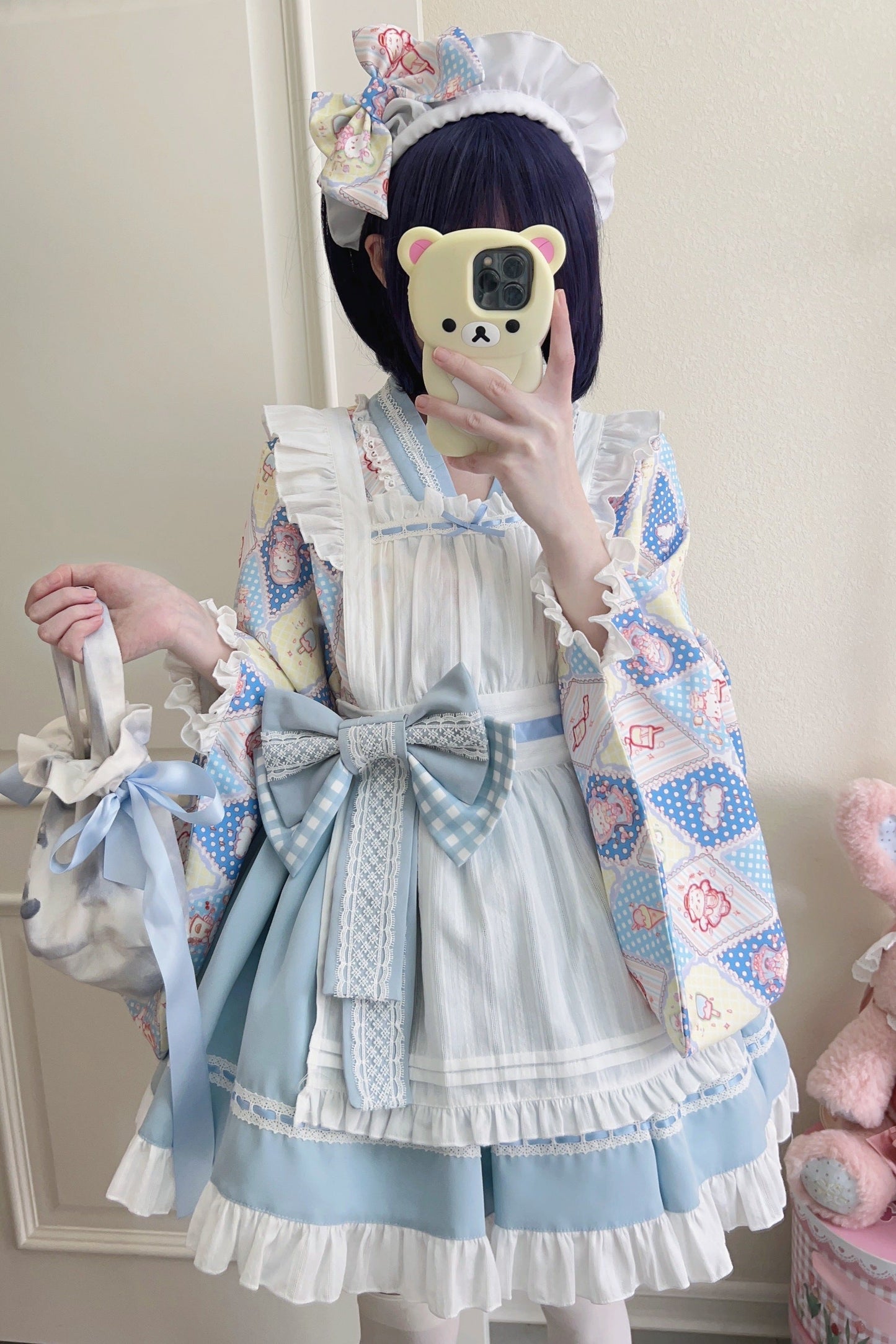 Retro Maid Cafe Japanese Lolita Set