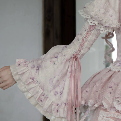 [Vorbestellschluss: 10/6] Accessoires der Castle-Bunny-Serie in Rosa/Schwarz [Hasenohren-Häubchen/Choker/Schleppe/transparente Ärmel (abnehmbare Ärmel)/Brosche/bedruckte Glockenärmel (abnehmbare Ärmel)]