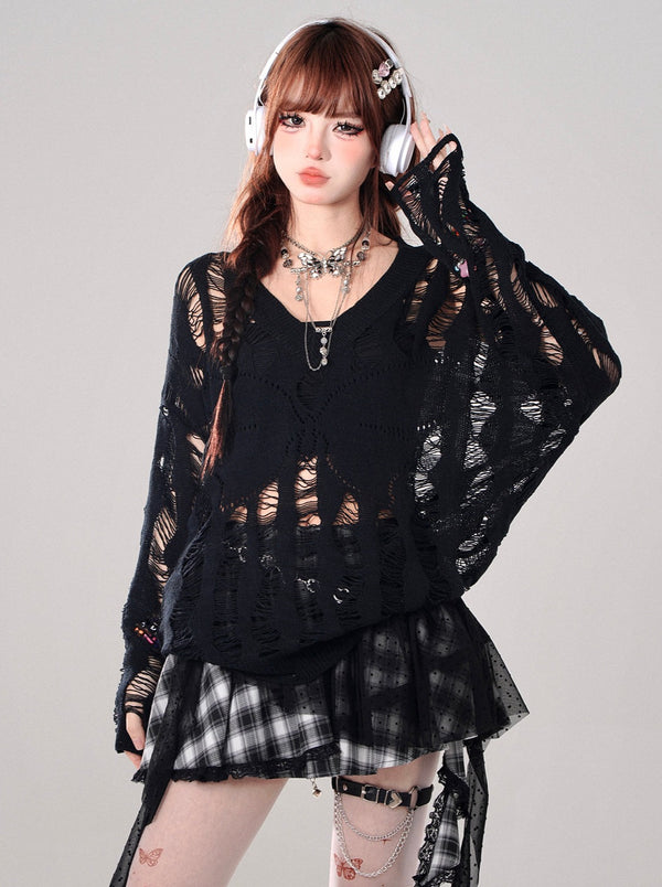 Dark mode damaged mesh top