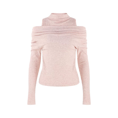 French Knit Off-Shoulder Top