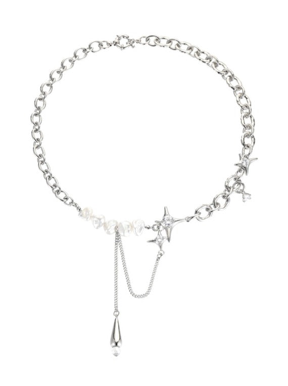 Sweater Chain Light Water Drop Necklace