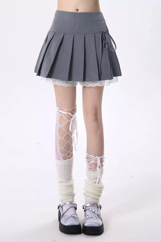 Retro Slim Lace A Line skirt