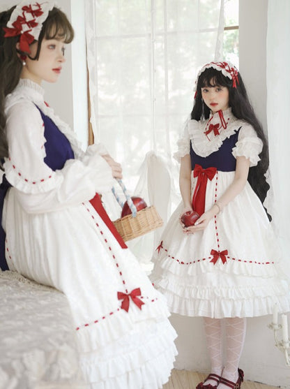 Babble Mi lolita skirt original genuine Shirayukihime op daily Lolita dress light lo skirt full stock