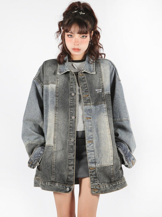 American style wash denim jacket