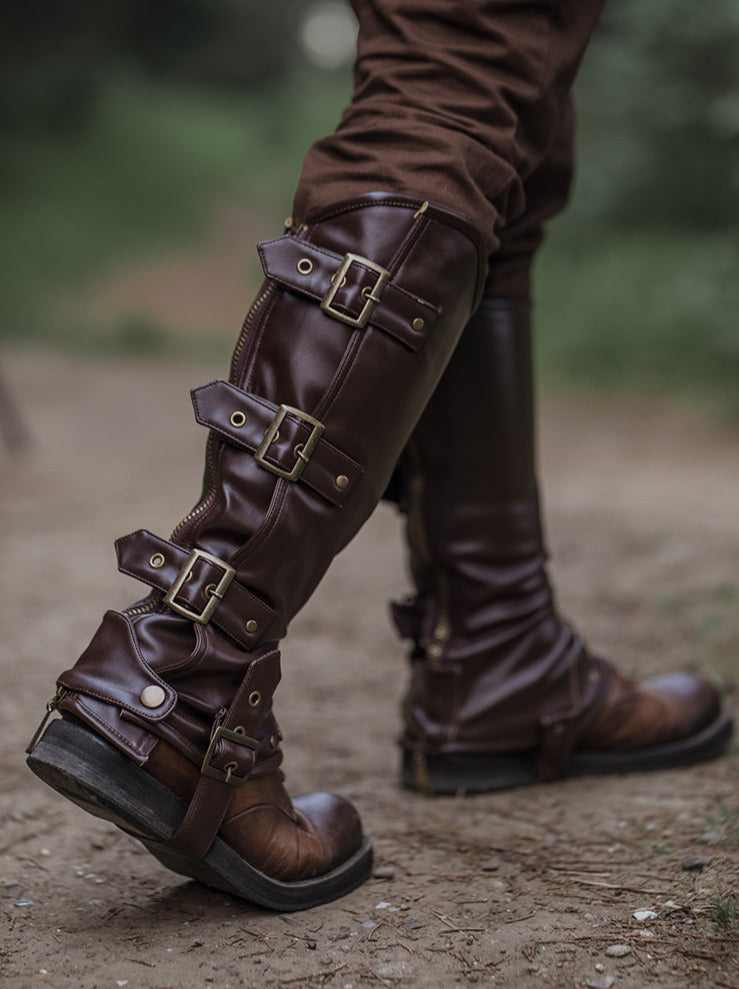 Steampunk on sale leather boots