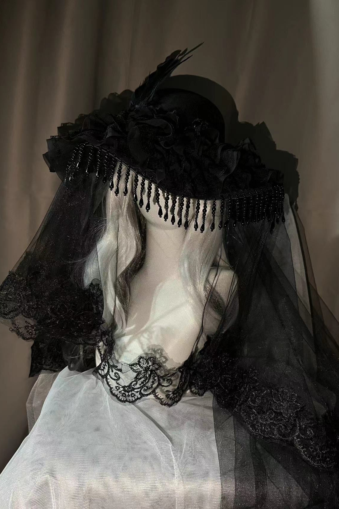 Sheer Lace Lolita Gothic Hat