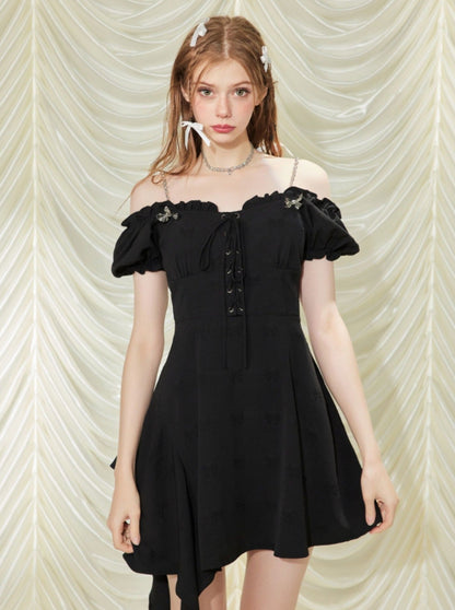 Mine Ribbon Frill Dress