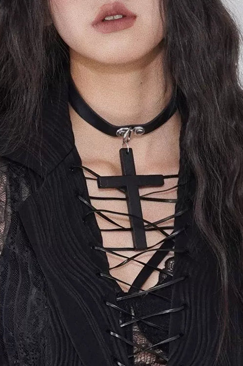 パンククロスネックレス